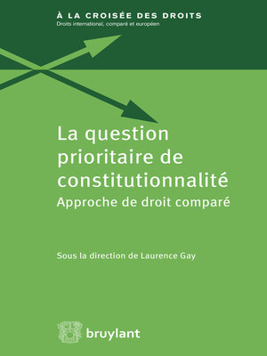 cover image of La question prioritaire de constitutionnalité